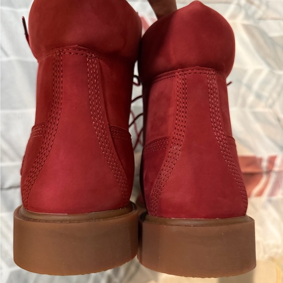 Timberland Bold Red Lace-Up Boots - Picture 5 of 10